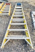8 tread glass fibre framed step ladder 3327-0537