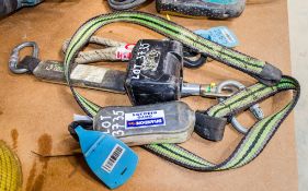 3 - personnel safety items Comprising of: 2 - fall arrest lanyards & rope