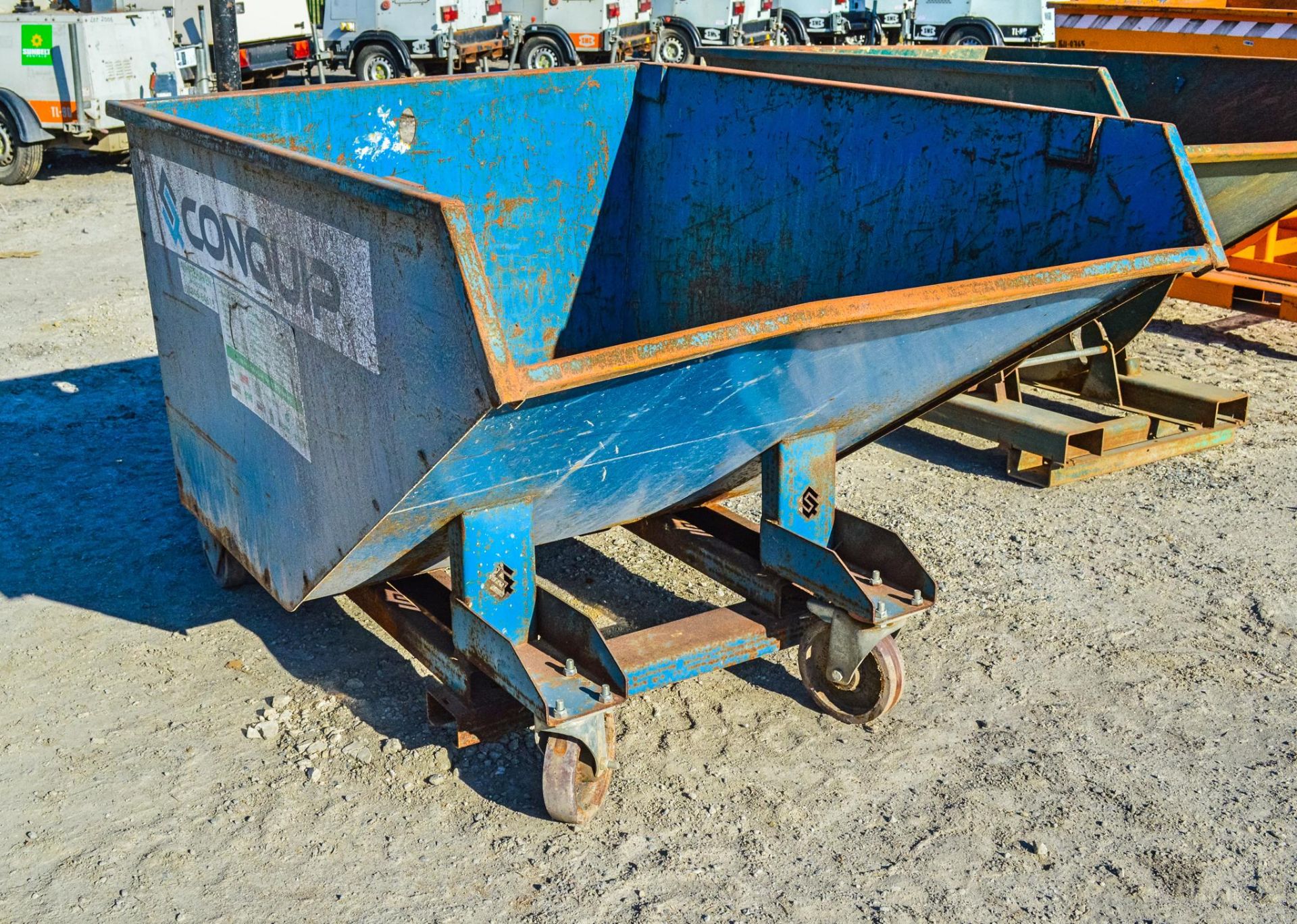 Conquip Autolock fork lift tipping skip  A955538