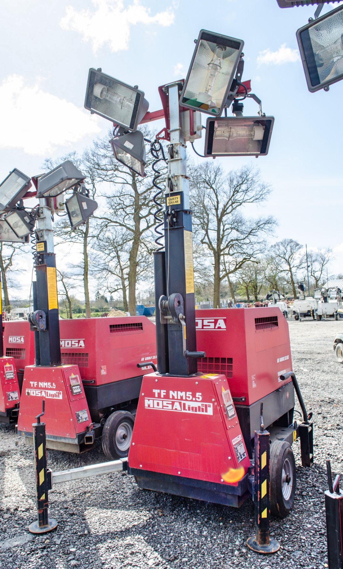 Mosa GE6000 SX/GS diesel driven lighting tower/generator Year: 2015 S/N: 44339 Recorded Hours: 622 - Image 2 of 5