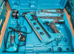 Makita GN900 cordless nail gun c/w charger, 2 - batteries & carry case