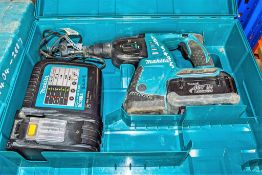 Makita BHR262 36v cordless SDS rotary hammer drill c/w battery, charger & carry case