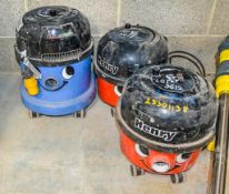 3 - Numatic 110v vacuum cleaners BBCO