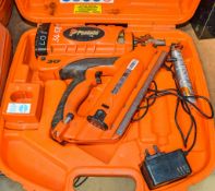 Paslode IM350/90CT cordless nail gun c/w battery, charger & carry case 04220572