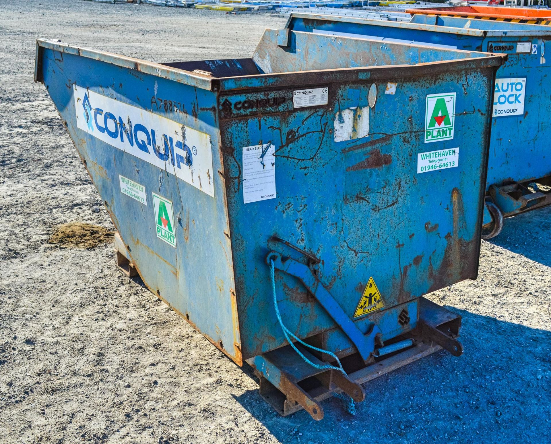 Conquip Autolock fork lift tipping skip  A788525 - Image 2 of 2