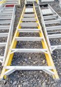 8 tread glass fibre framed step ladder