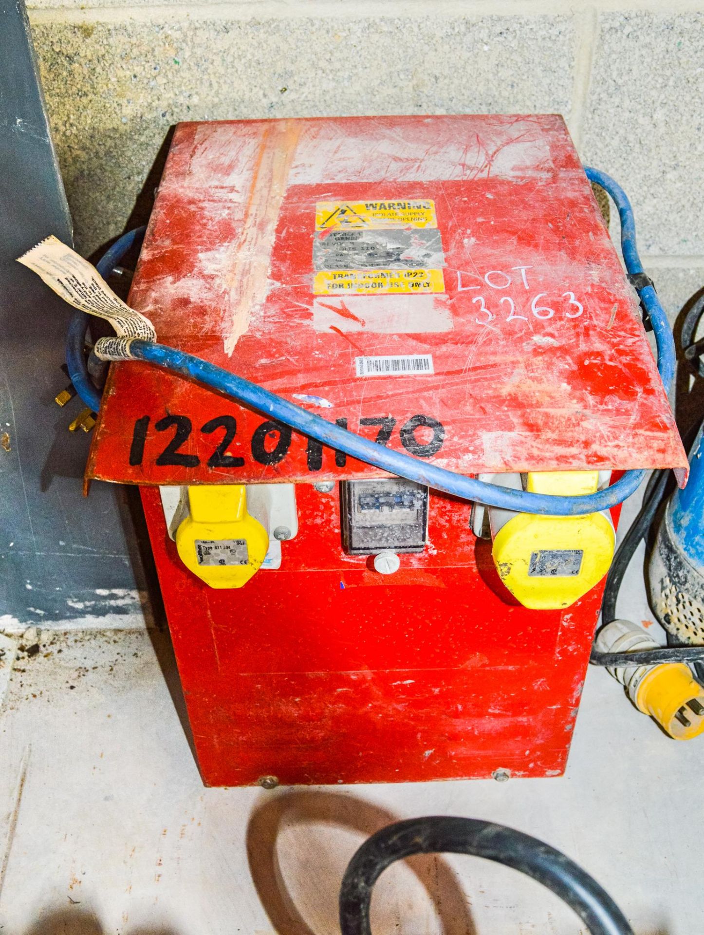 240v to 110v site transformer