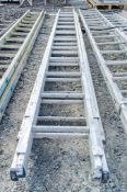 Lyte 3 stage extending aluminium ladder