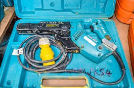 Makita 6834 110v screwgun c/w carry case WOOWKF54