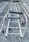2 stage extending aluminium roofing ladder