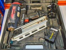 Max cordless super framer nail gun c/w charger, 2 - batteries & carry case 04220655