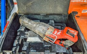 Milwaukee 18v cordless reciprocating saw c/w carry case 02310176 ** No charger or battery **