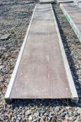 Aluminium staging board approximately 10ft long AP