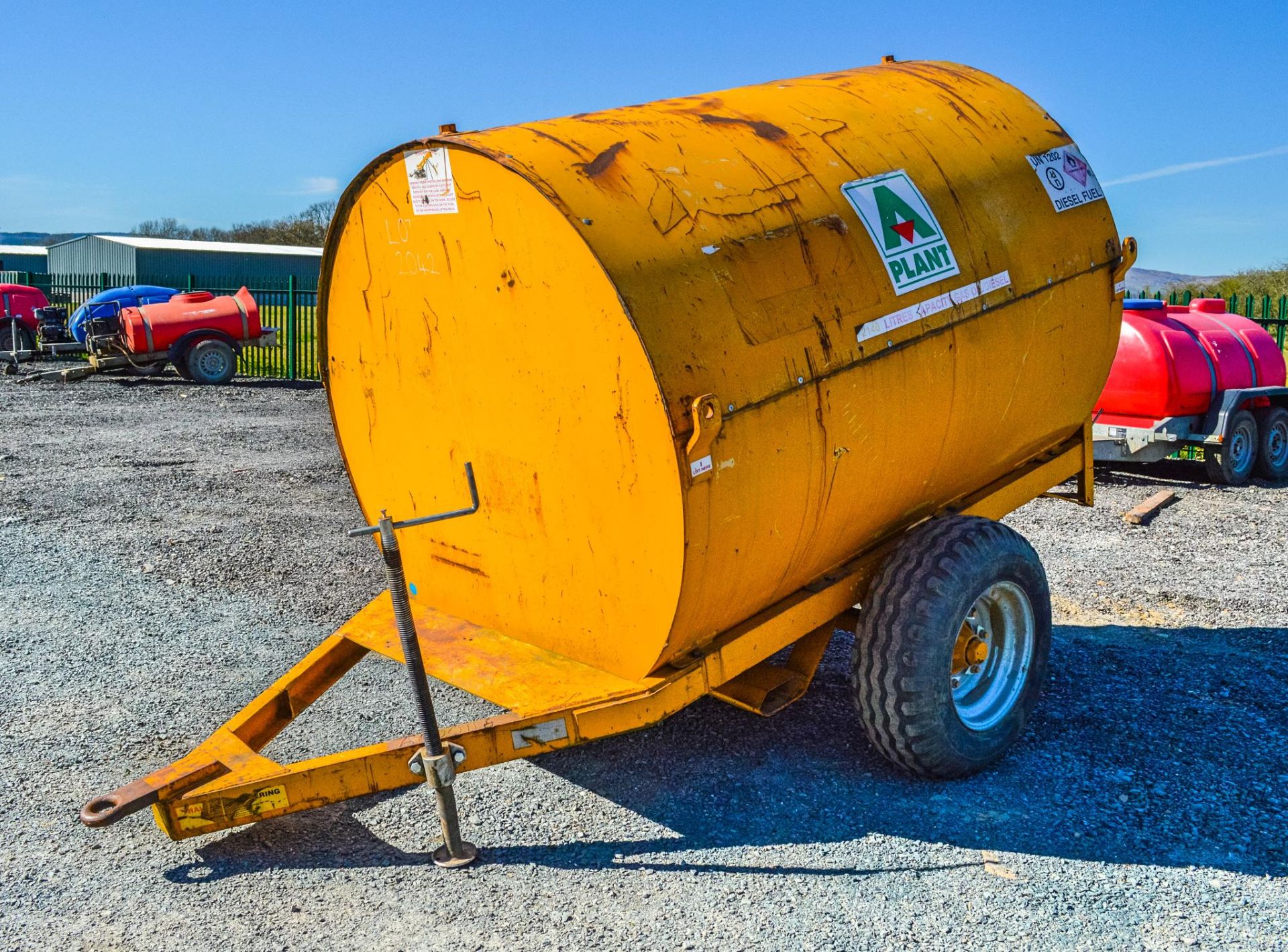 Trailer Engineering 500 gallon site tow bunded fuel bowser  c/w hand pump, delivery hose & trigger