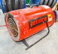Jetaire gas fired space heater for spares ** Damaged **