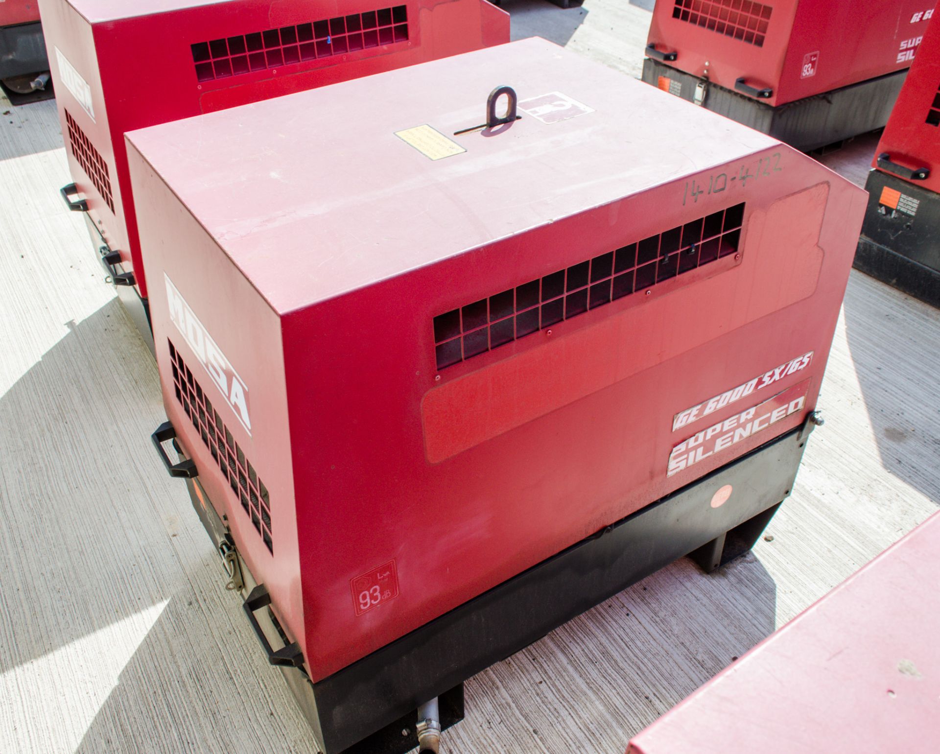 Mosa GE6000 SX/GS diesel driven generator Year: 2014 S/N: 036367 1410-4113 - Image 2 of 4