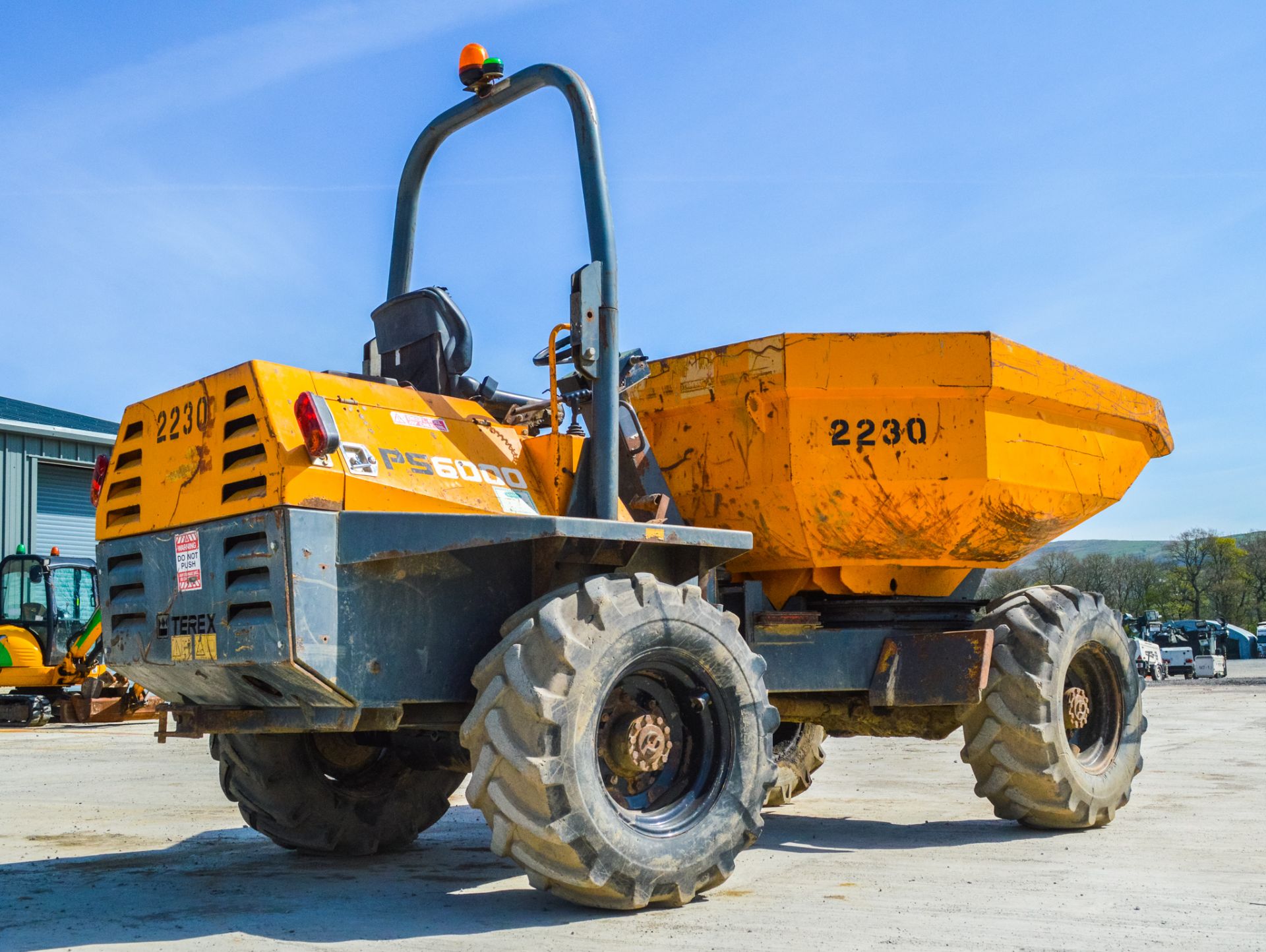 Terex PS6000 6 tonne swivel skip dumper Year: 2008 S/N: 801FX028 Recorded Hours: Not displayed ( - Image 3 of 20