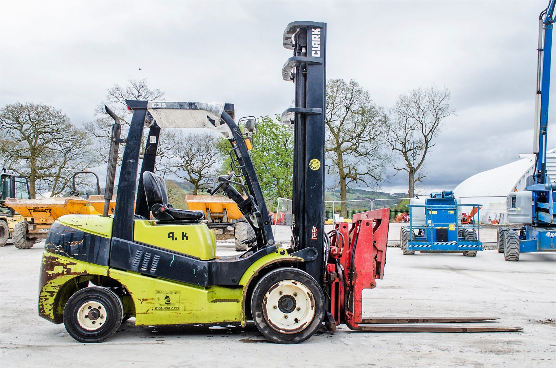 Clark C35D 3.5 tonne diesel fork lift truck Year: 2014 S/N: 542389 Recorded Hours: 2730 c/w - Image 8 of 18