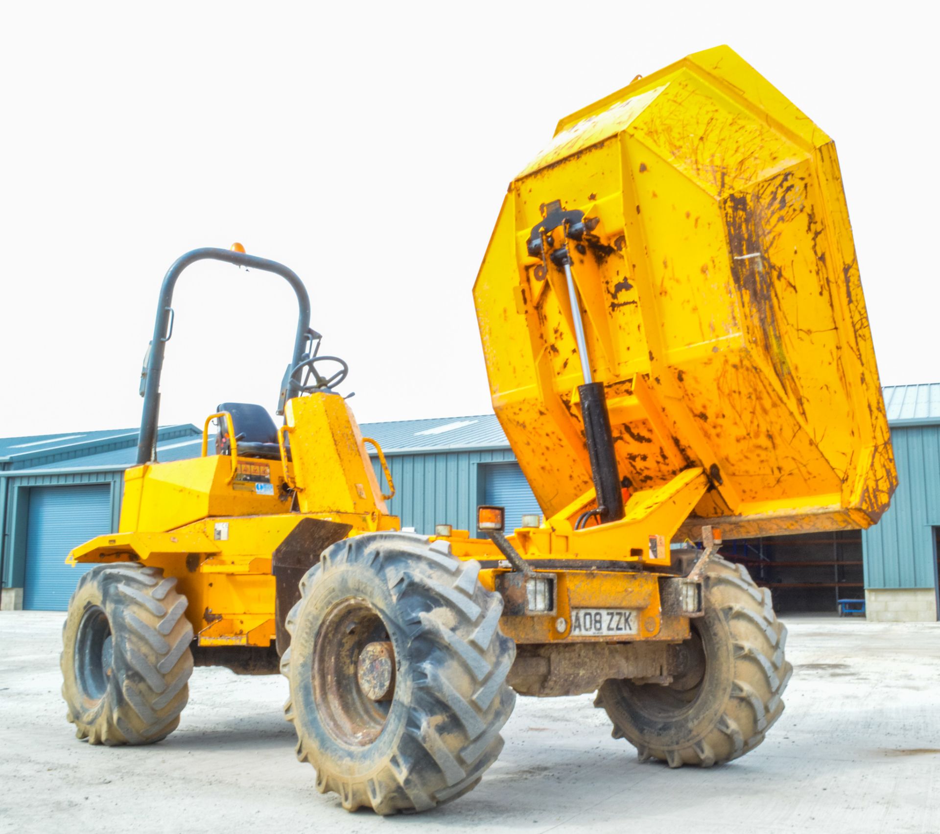 Thwaites 6 tonne swivel skip dumper Year: 2008 S/N:07B6325 Recorded Hours: 3964 1574 - Image 9 of 19