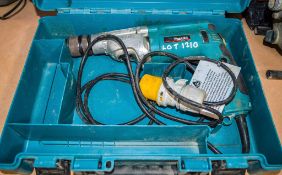 Makita HP2071F 110v power drill c/w carry case A836329