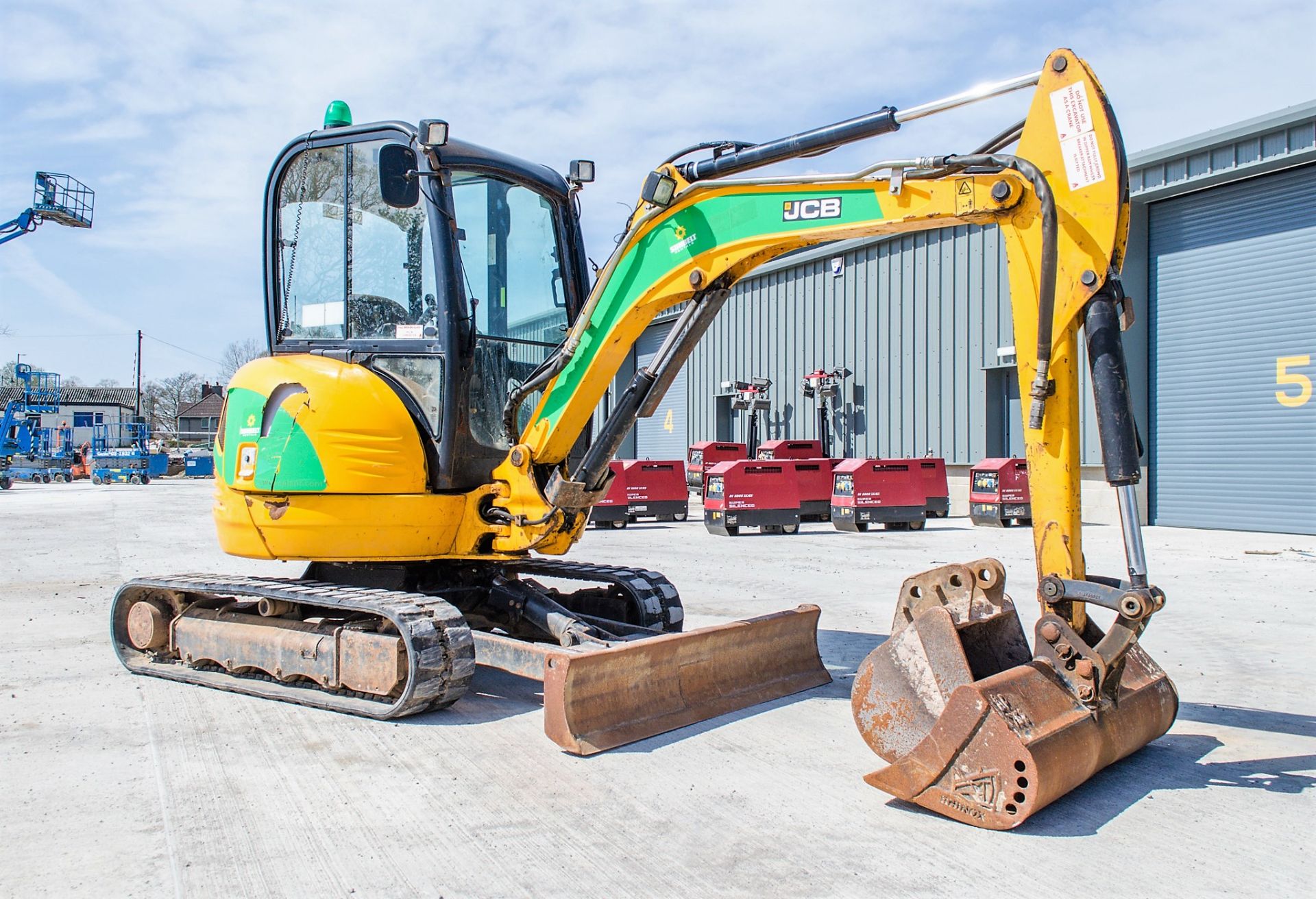 JCB 8030 ZTS 3 tonne rubber tracked mini excavator Year: 2014 S/N: 102116956 Recorded Hours: 2435 - Bild 2 aus 19