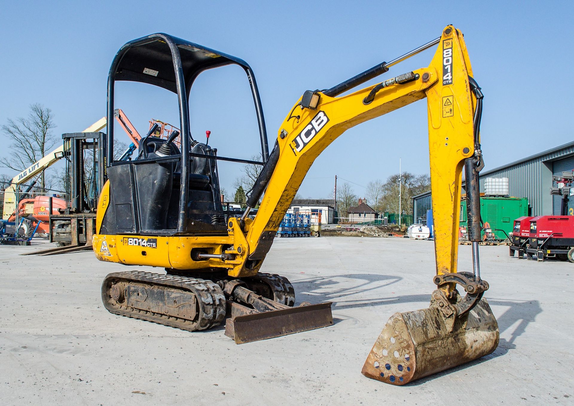 JCB 8014 CTS 1.5 tonne rubber tracked mini excavator Year: 2016 S/N: 2475227 Recorded Hours: 1133 - Image 2 of 18