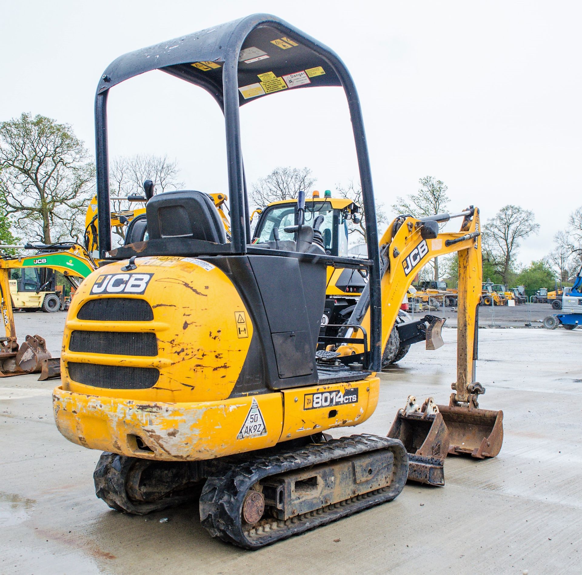 JCB 8014 CTS 1.5 tonne rubber tracked mini excavator Year of Model: 2015 Year of Manufacture: 2014 - Bild 3 aus 19