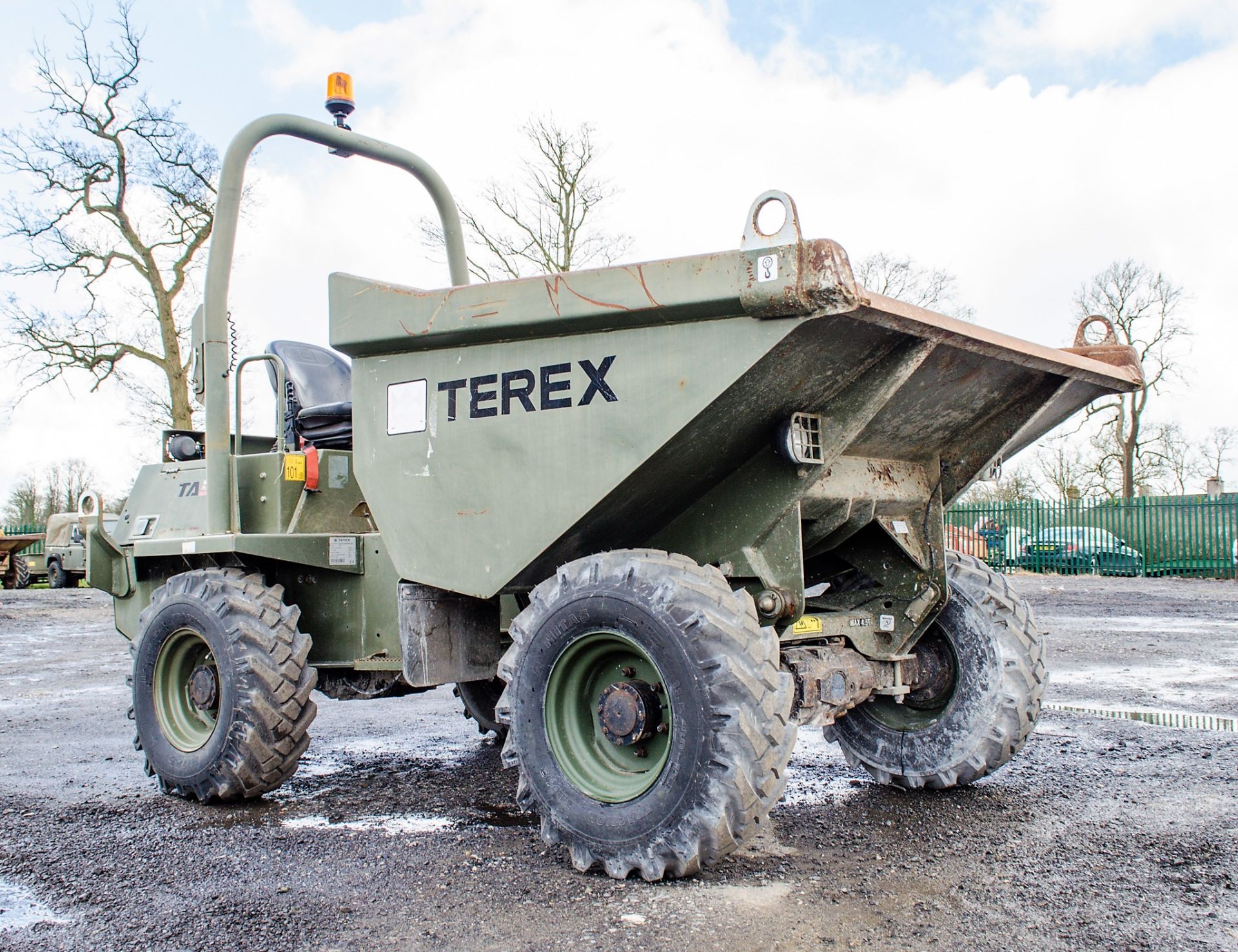 Benford Terex TA3 3 tonne straight skip dumper (EX MOD) Year: 2011 S/N: EBANJ2837 Recorded Hours: - Image 2 of 20