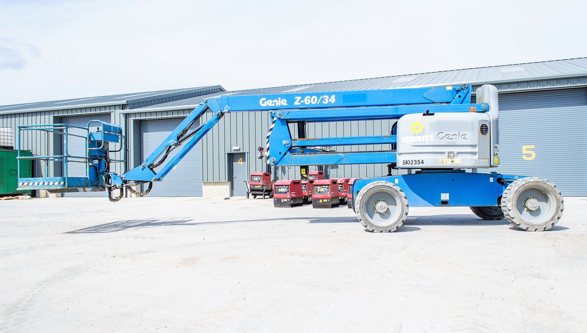 Genie Z60/34 diesel driven articulated boom access platform Year: 2014 S/N: 13399 Recorded Hours: - Image 7 of 16