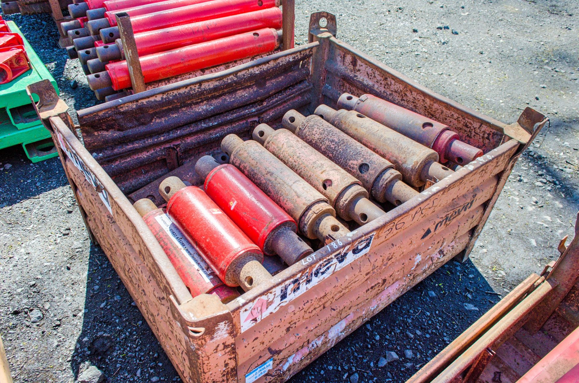 Stillage of trench box connectors