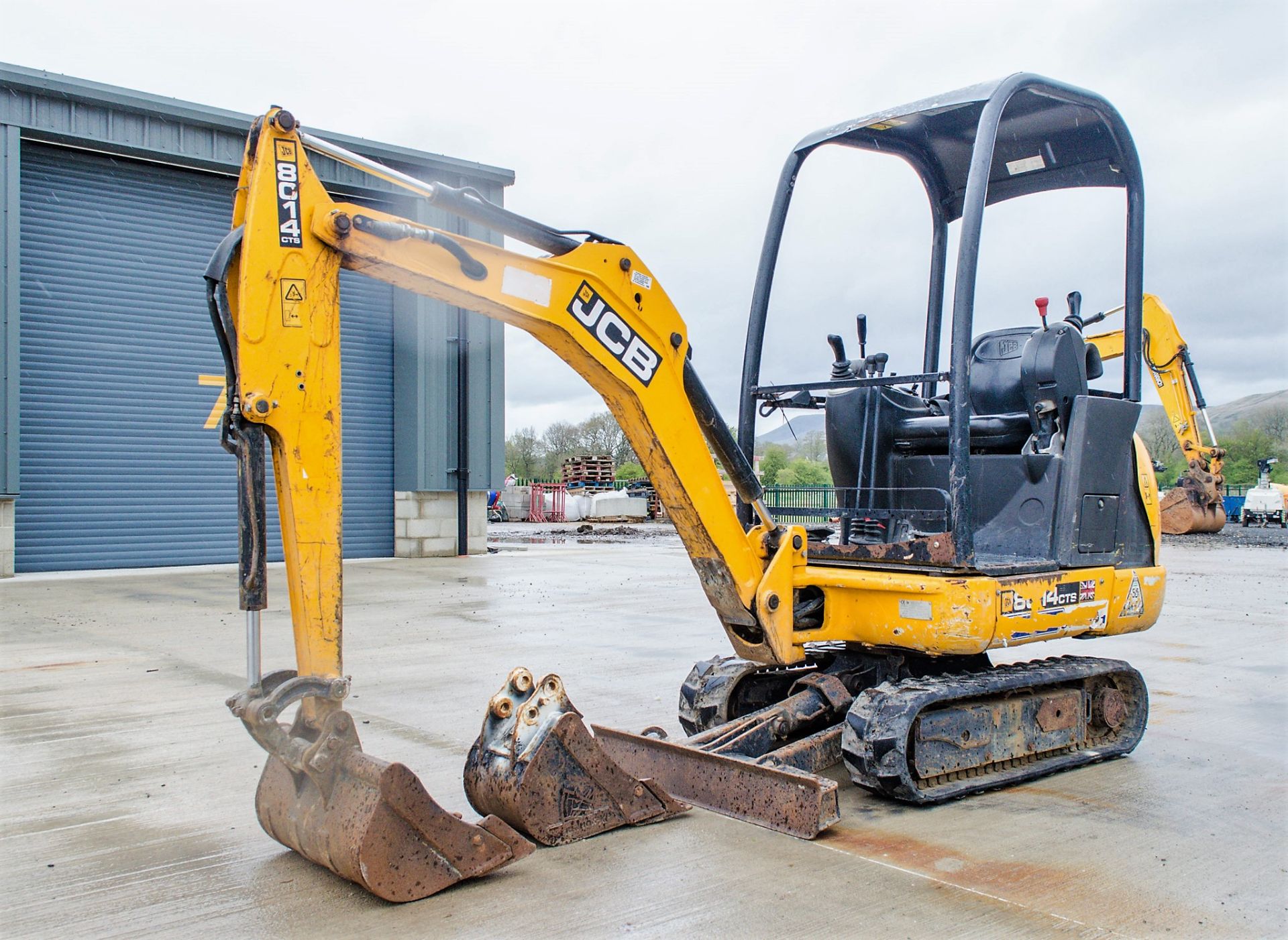 JCB 8014 CTS 1.5 tonne rubber tracked mini excavator Year of Model: 2015 Year of Manufacture: 2014