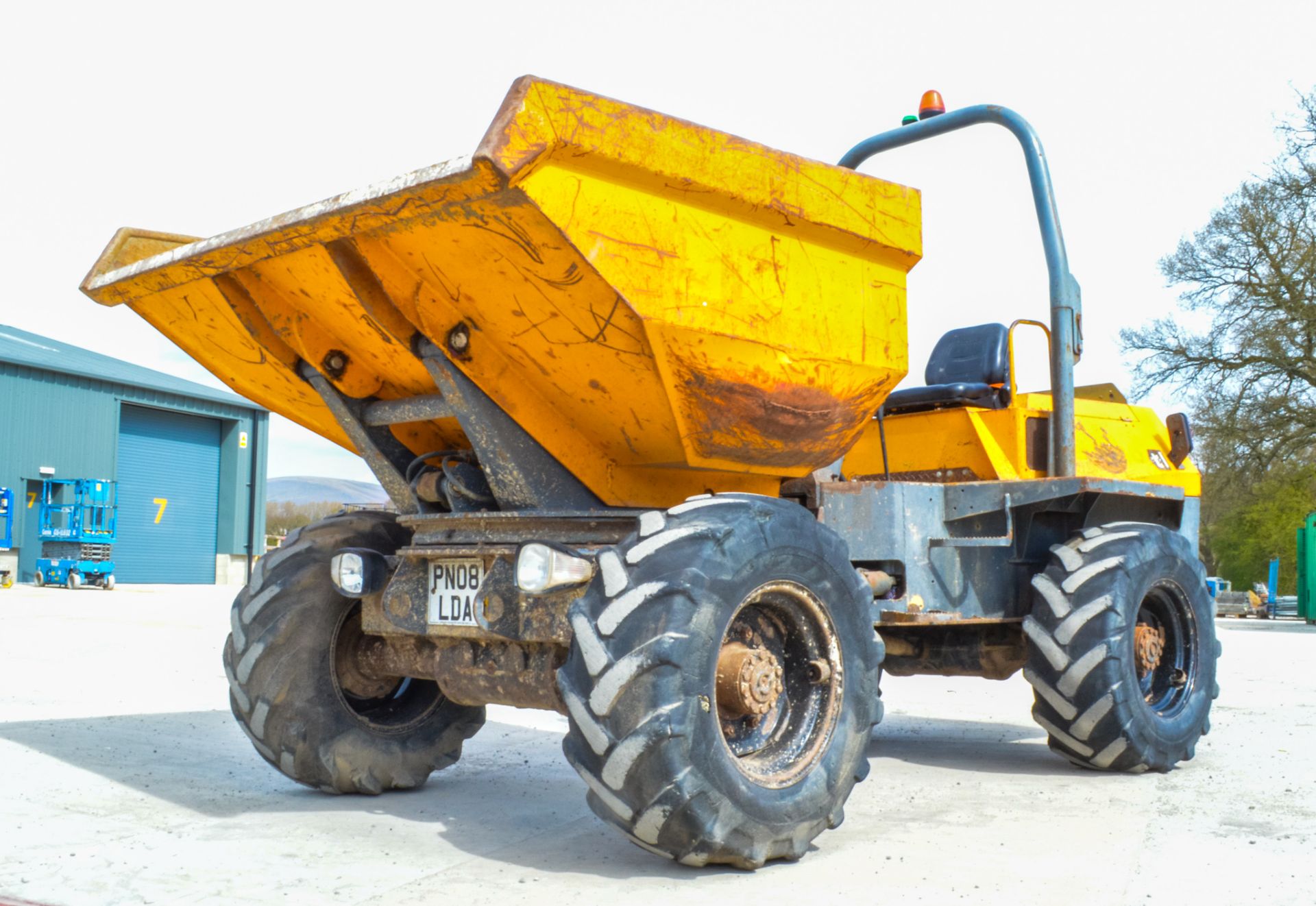 Terex PS6000 6 tonne swivel skip dumper Year: 2007 S/N: 706FX470 Recorded Hours: 3119 PN08 LDA