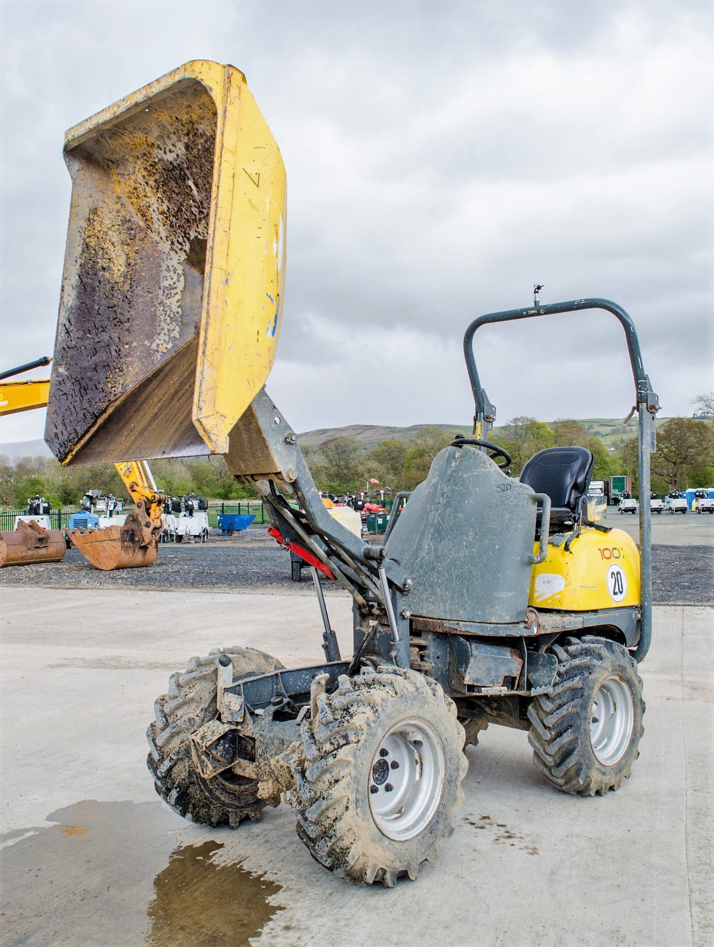 Wacker Neuson 1001 1 tonne hi tip dumper Year: 2016 S/N: 0664 Recorded Hours: 1242 DPR001 - Image 9 of 17