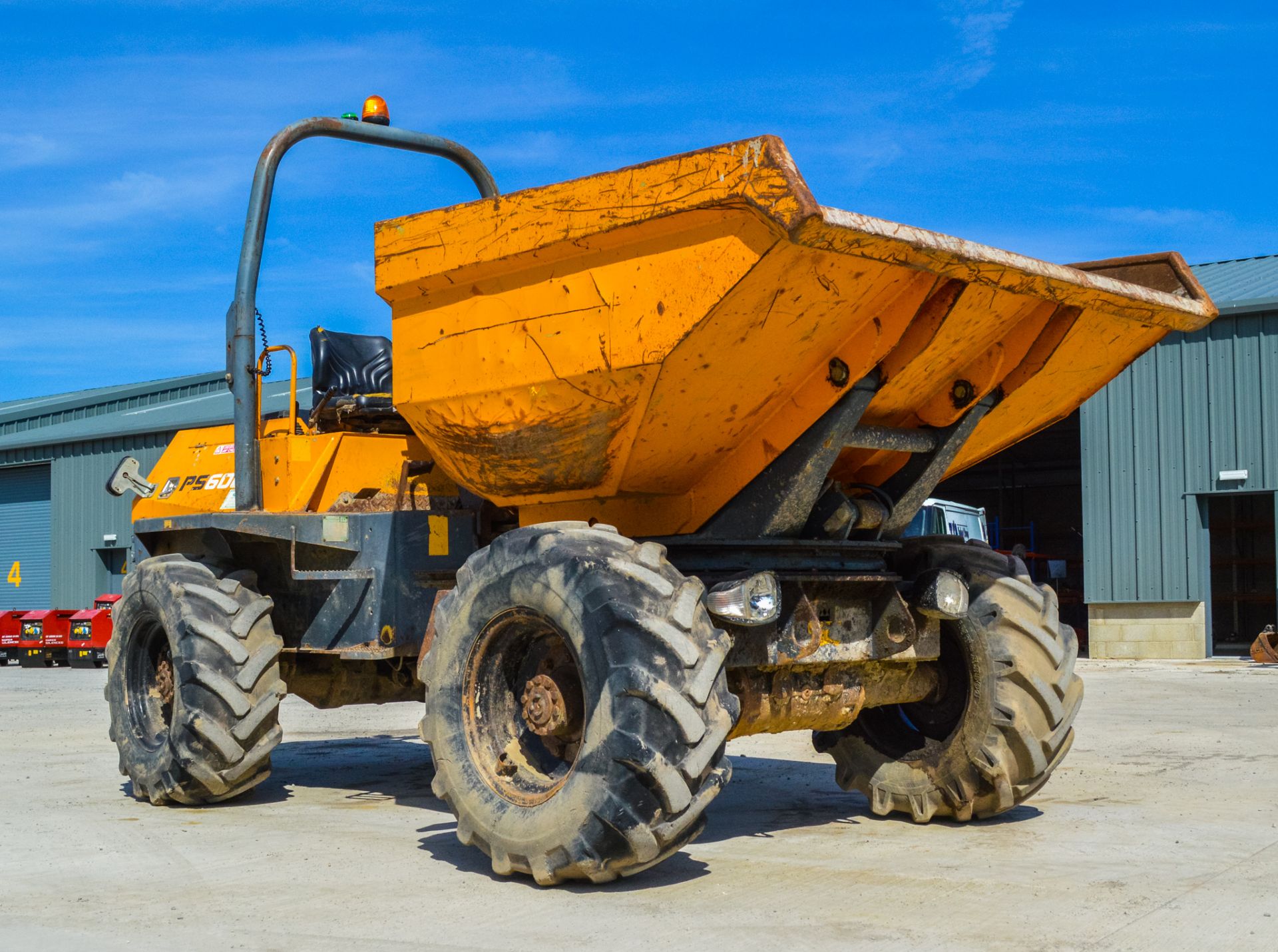 Terex PS6000 6 tonne swivel skip dumper Year: 2008 S/N: 801FX028 Recorded Hours: Not displayed ( - Image 2 of 20