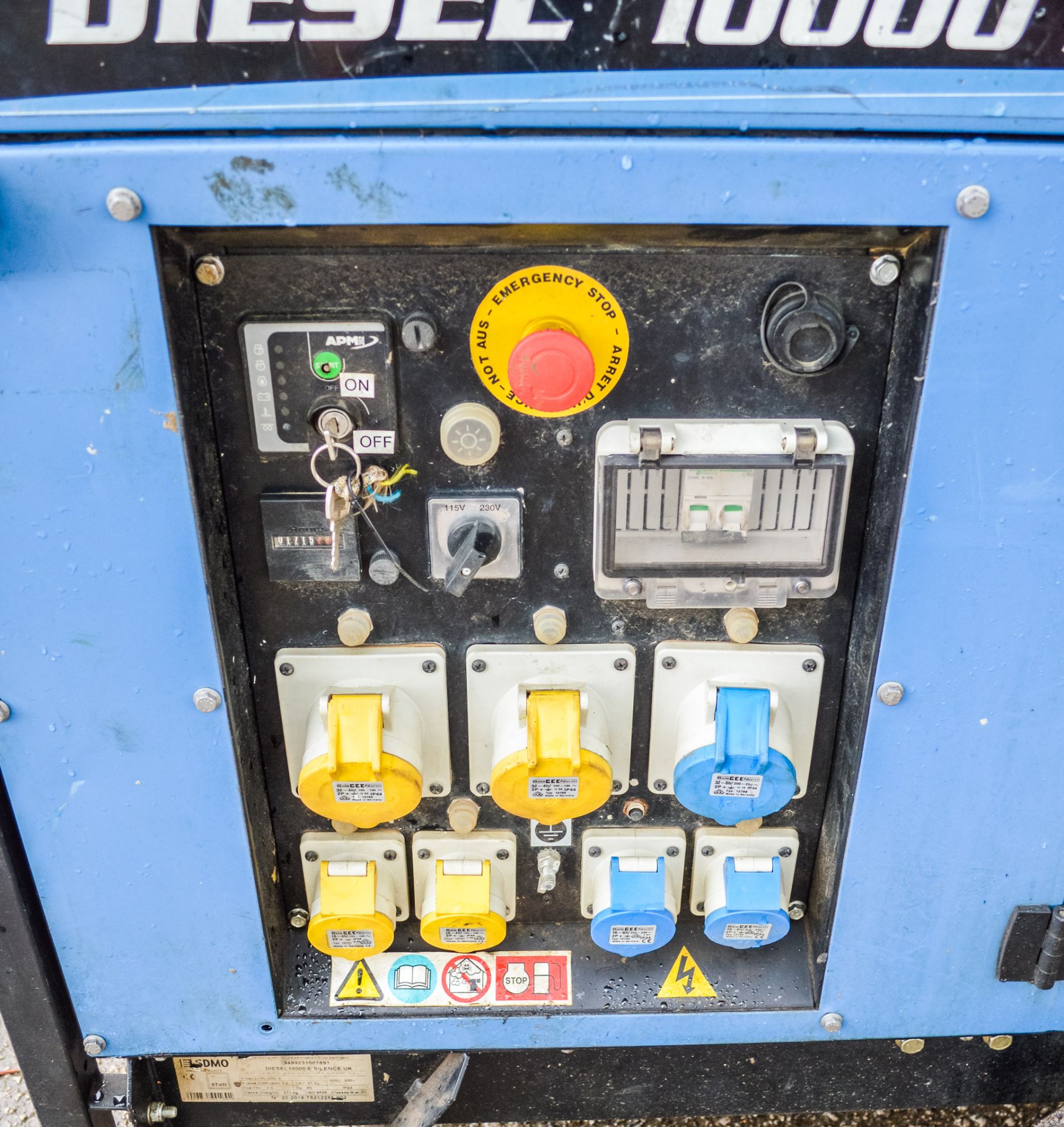 SDMO 1000E 10 kva diesel driven generator Recorded Hours: 1715 A781099 - Image 3 of 4