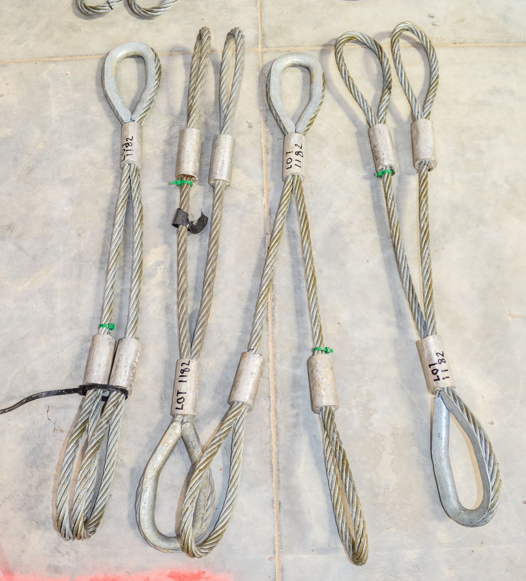 4 - twin leg wire lifting slings SB