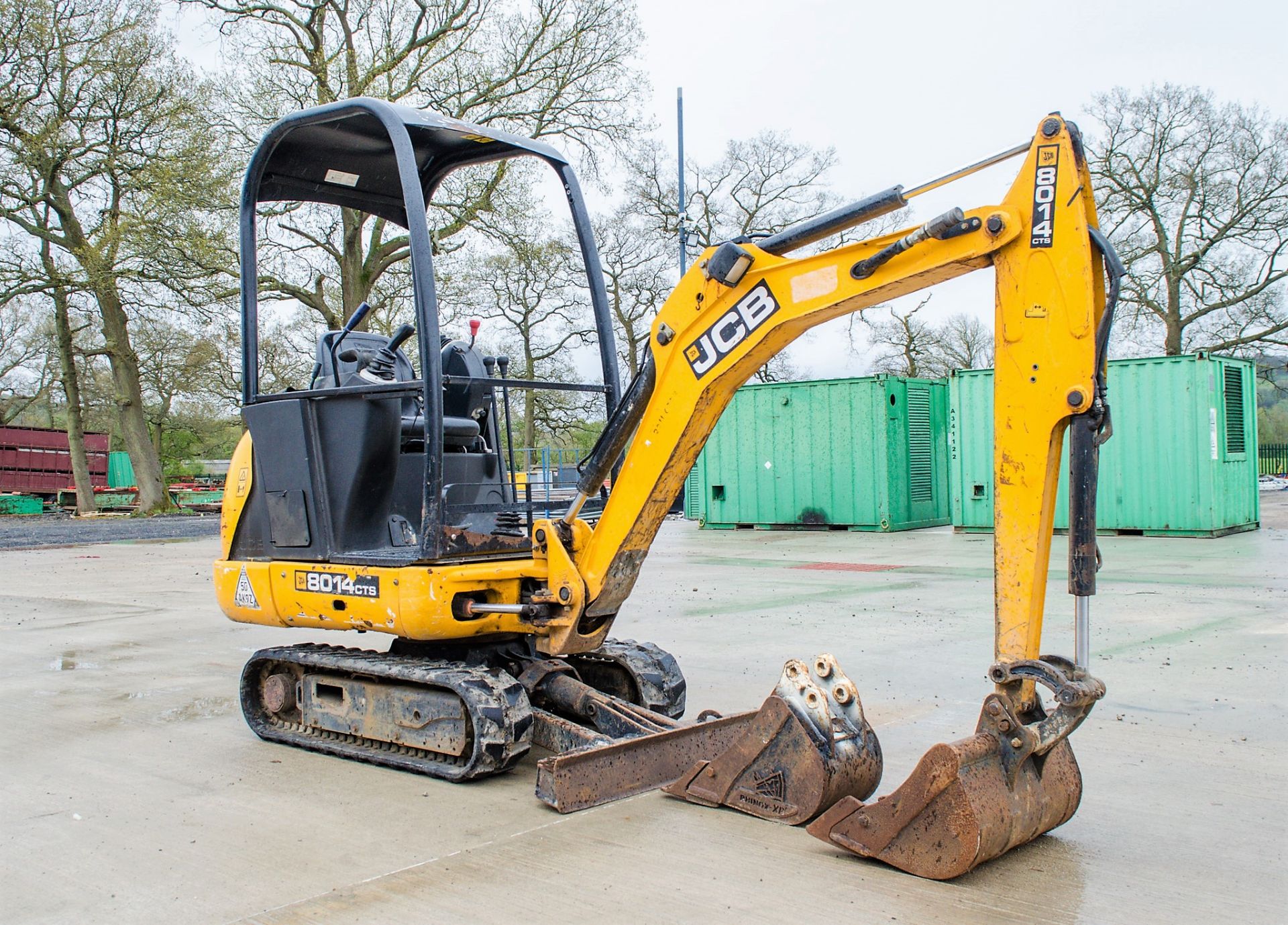 JCB 8014 CTS 1.5 tonne rubber tracked mini excavator Year of Model: 2015 Year of Manufacture: 2014 - Bild 2 aus 19