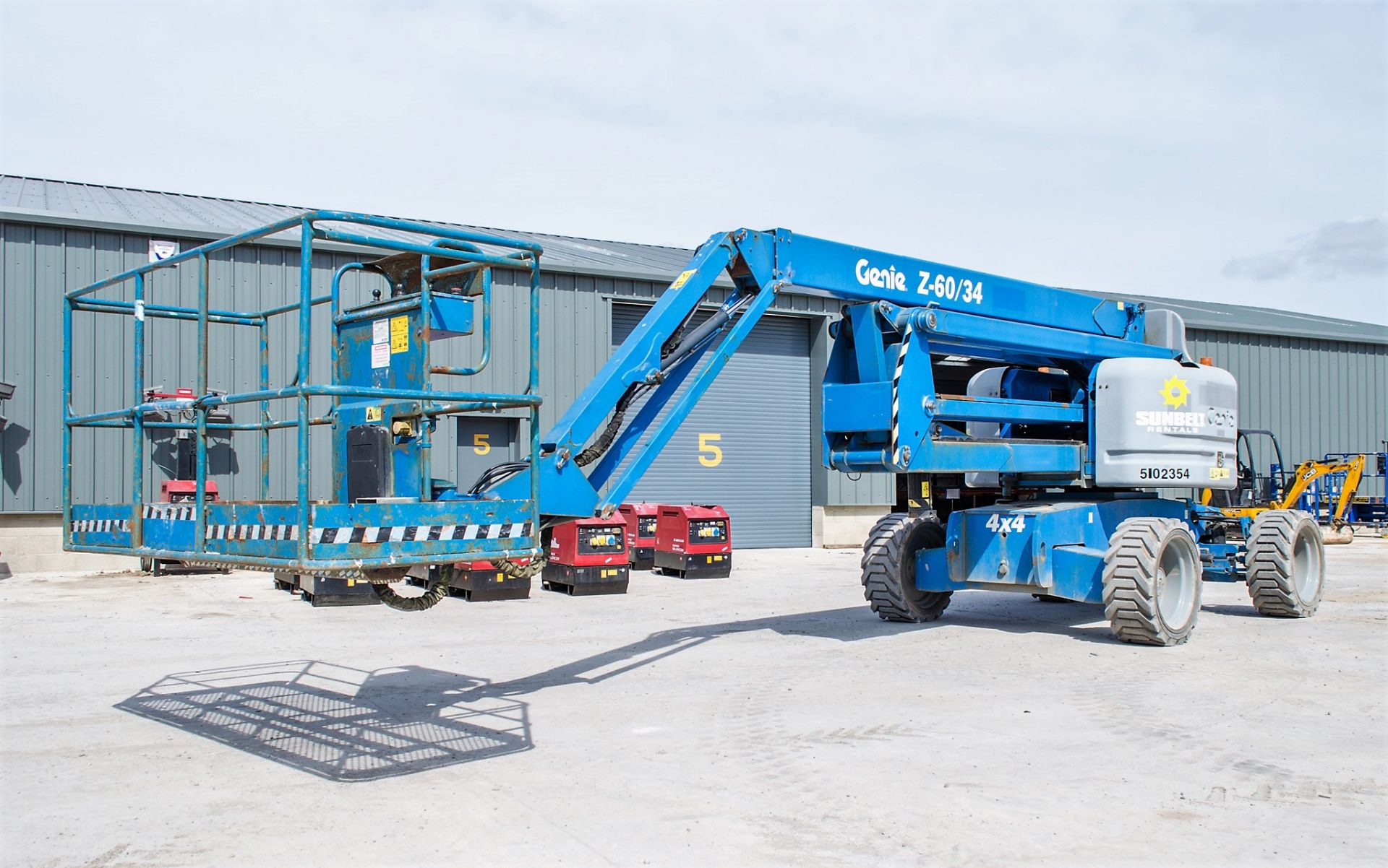 Genie Z60/34 diesel driven articulated boom access platform Year: 2014 S/N: 13399 Recorded Hours: