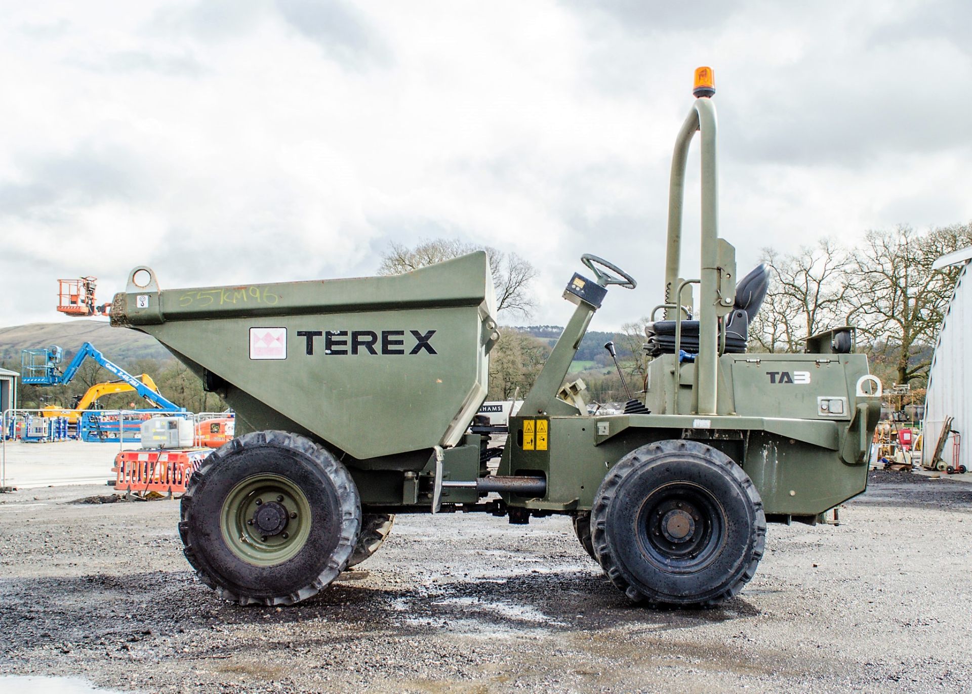 Benford Terex TA3 3 tonne straight skip dumper (EX MOD) Year: 2011 S/N: EBANJ2837 Recorded Hours: - Image 7 of 20