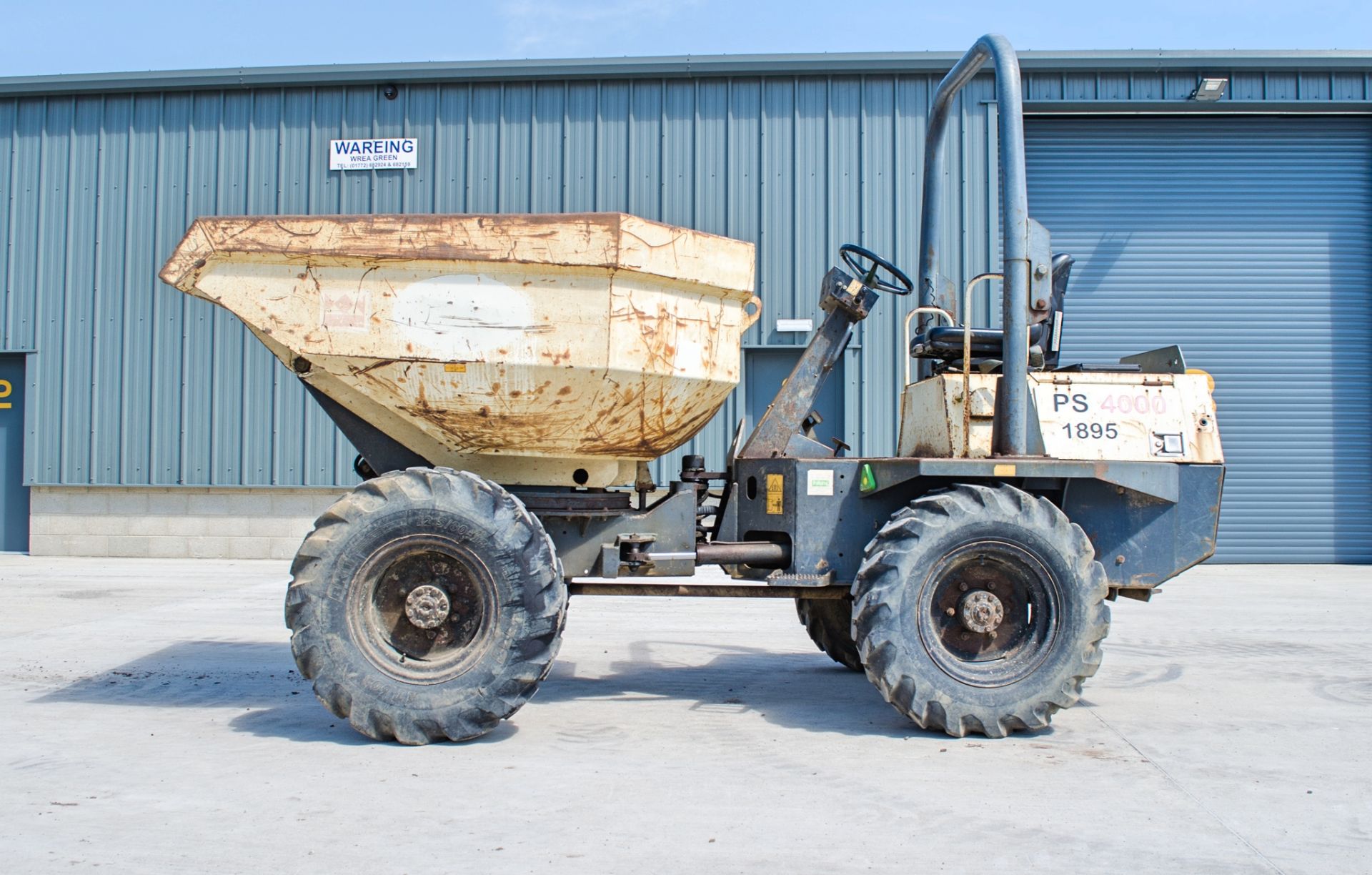 Terex PS4000 4 tonne swivel skip dumper Year: 2006 S/N: E604LW011 Recorded Hours: Not displayed ( - Image 7 of 19