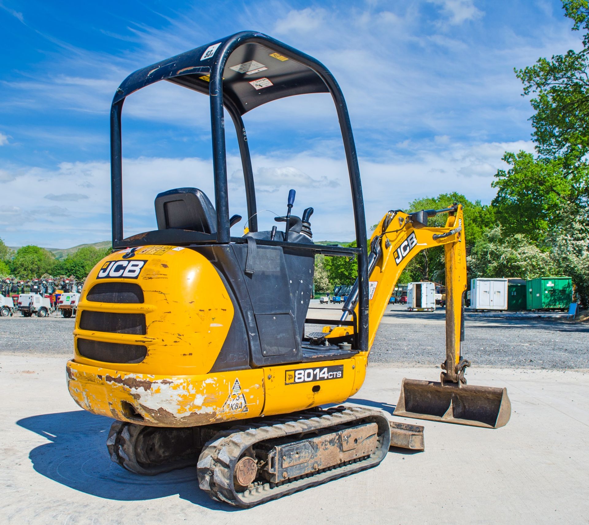 JCB 8014 CTS 1.5 tonne rubber tracked mini excavator Year: 2014 S/N: 2070389 Recorded Hours: 1616 - Image 4 of 18
