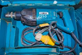 Makita 110v power drill c/w carry case 03312510