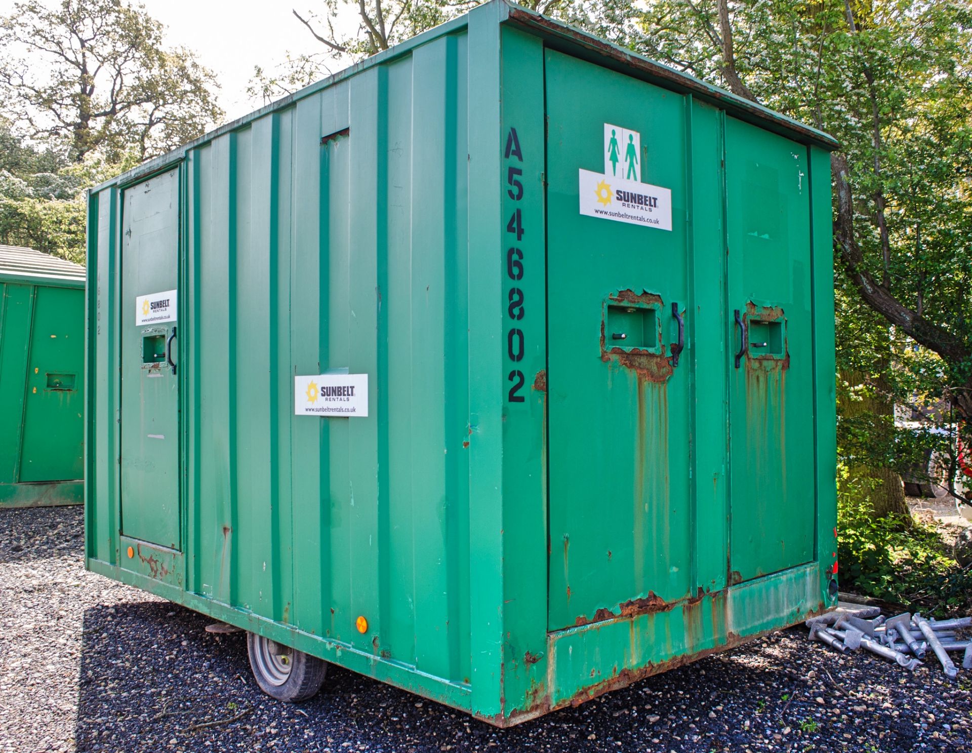 Groundhog 12 ft x 8 ft mobile welfare unit Comprising of: canteen area, toilet & generator room - Image 6 of 11