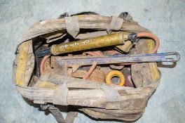 Bag of miscellaneous tooling as photographed