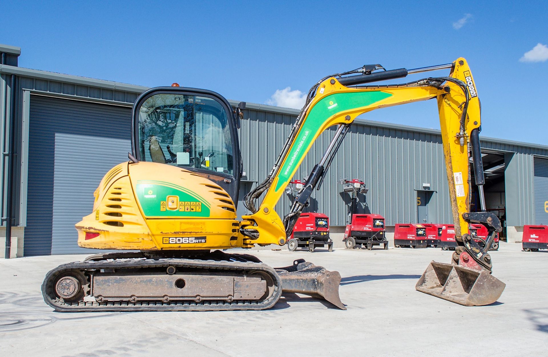 JCB 8065 RTS 6.5 tonne rubber tracked excavator Year: 2013 S/N: 1538590 Recorded Hours: 2556 - Image 8 of 20