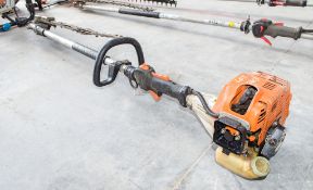 Stihl petrol driven long reach hedge trimmer