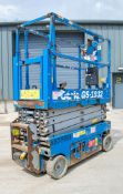 Genie GS1932 battery electric scissor lift access platform Year: 2014 S/N: 15702 Recorded Hours: 185