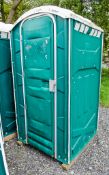 Plastic portable toilet