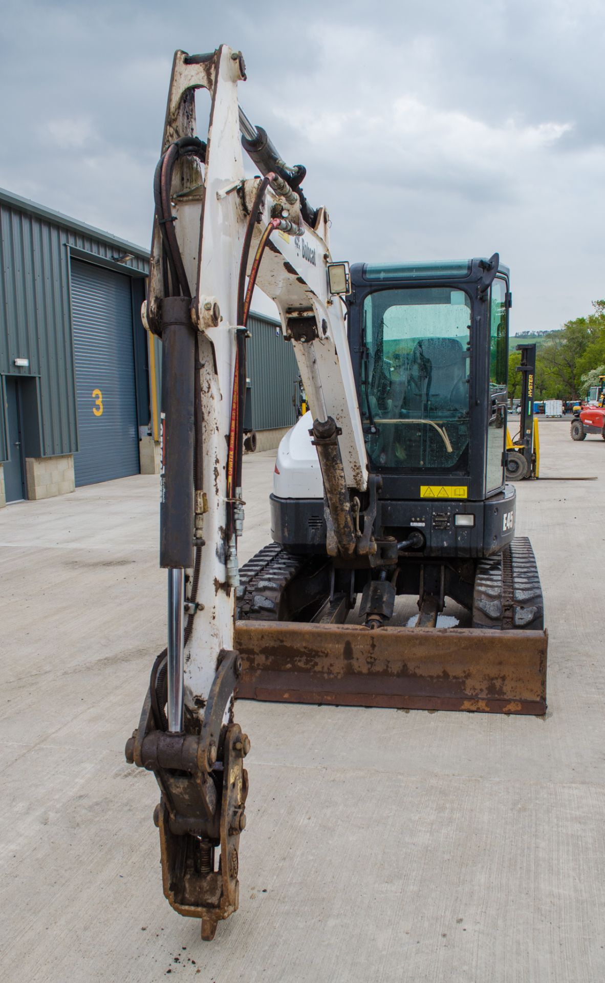 Bobcat E45 4.5 tonne rubber tracked excavator Year: 2013 S/N: 12753 Recorded Hours: 2909 blade, - Image 5 of 20