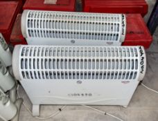 2 - 240v Levante electric radiators A709338/A709341